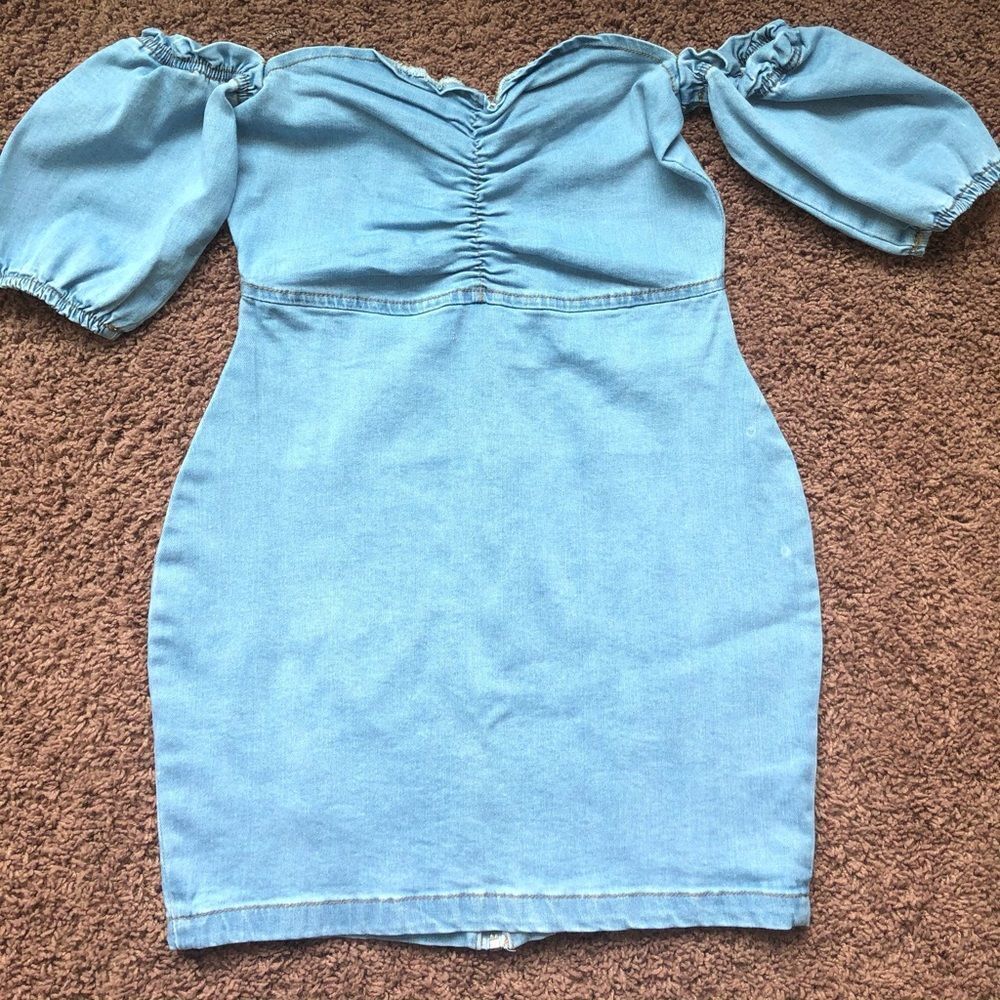 Brand New Parisian Denim Bodycon‎ Jeans Fitted Dress Size 4 Women Casual Dress